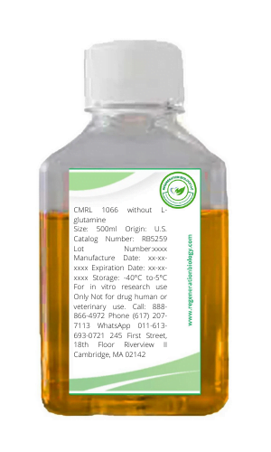 CMRL 1066 without L-glutamine