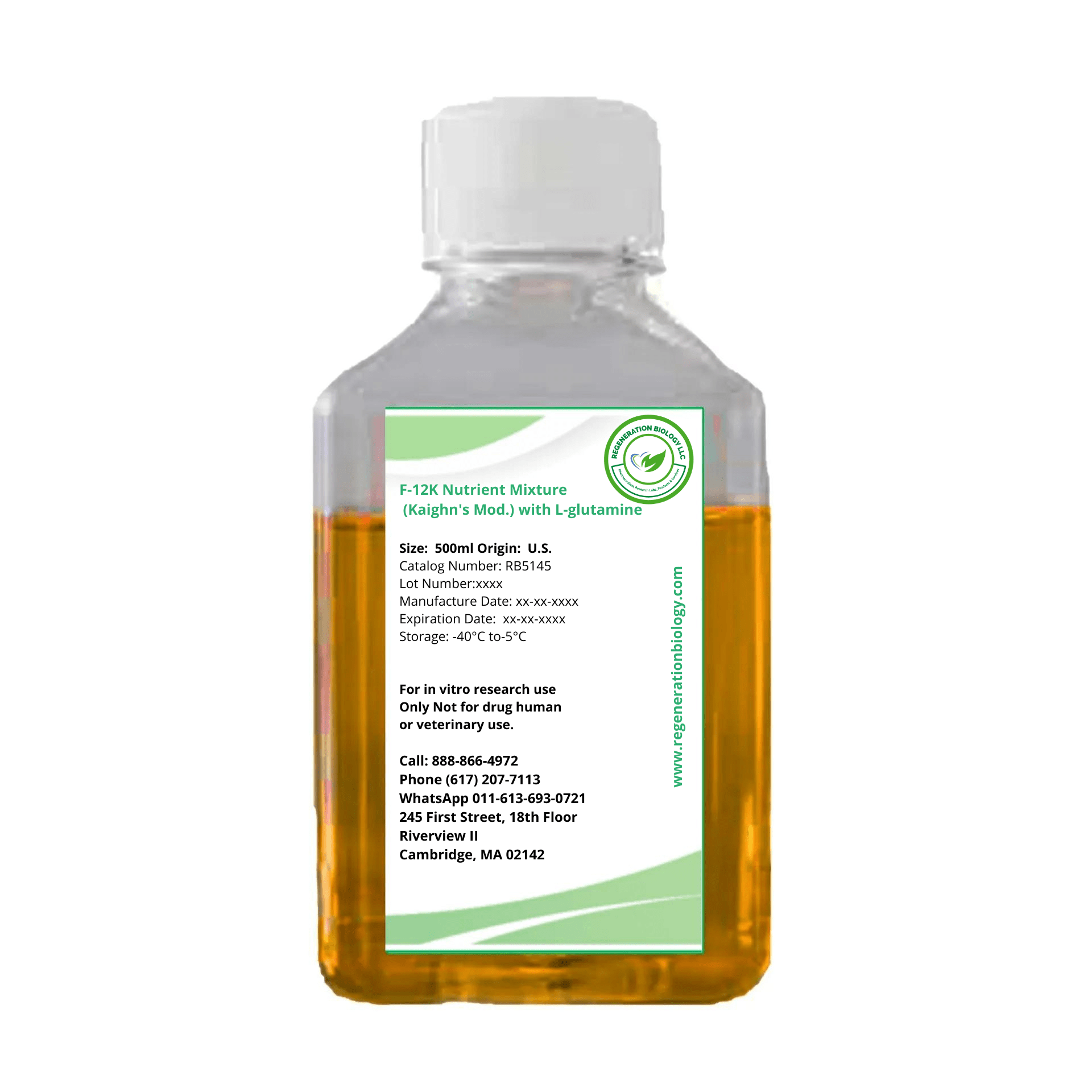 F-12K Nutrient Mixture (Kaighn's Mod.) with L-glutamine